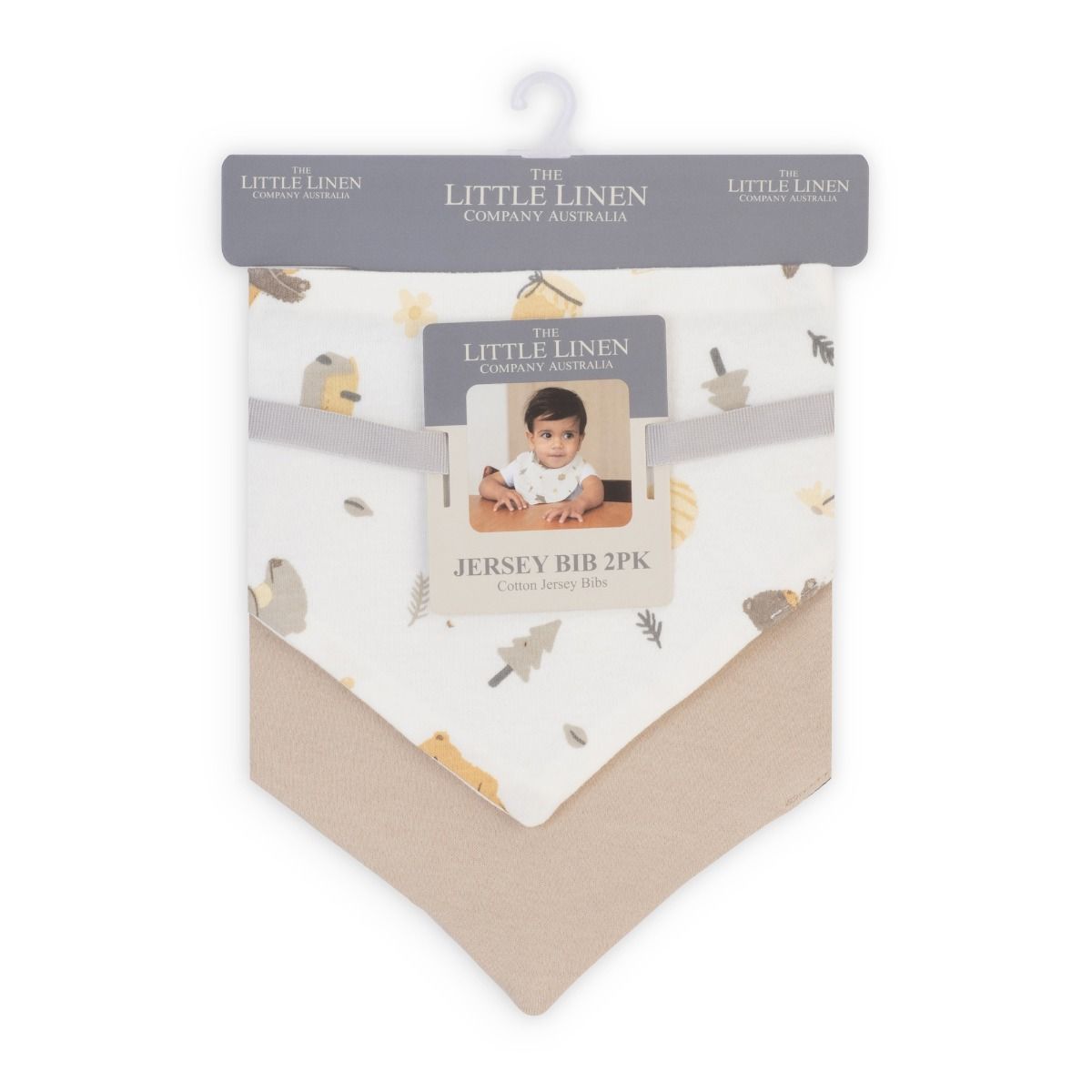 Jersey Baby Bib Set - Nectar Bear