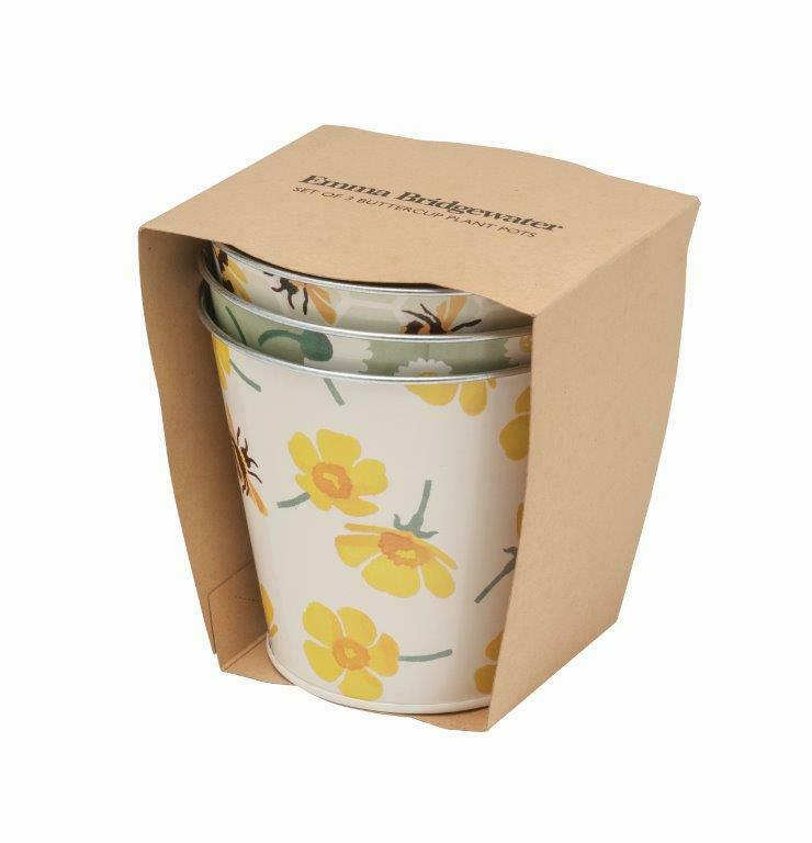 Set of 3 Round Tin Pots by Emma Bridgewater