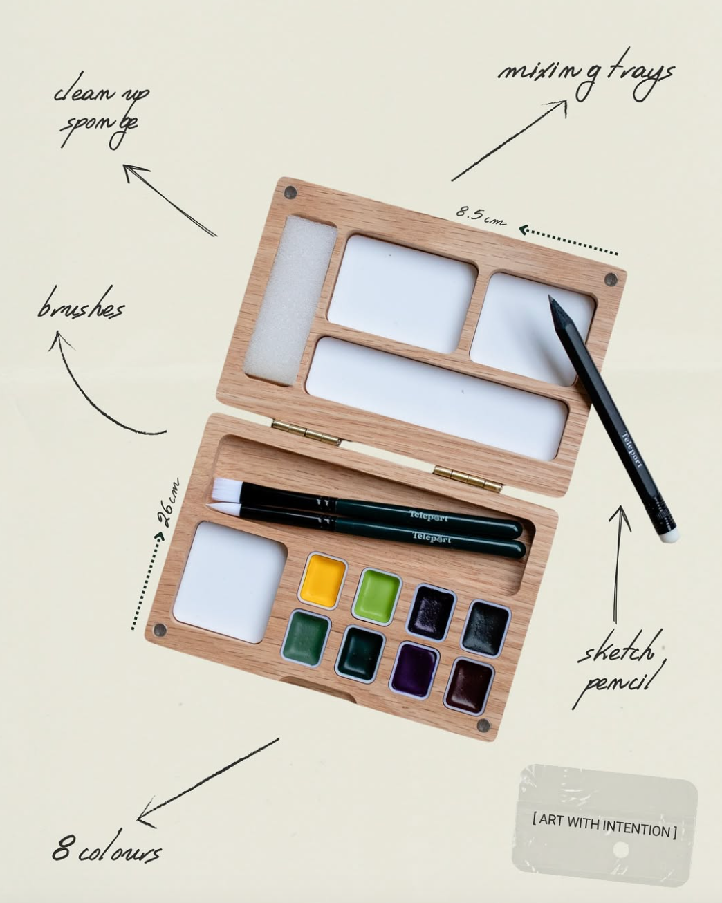 Teleport Travel Watercolour Set | Coastal Palette