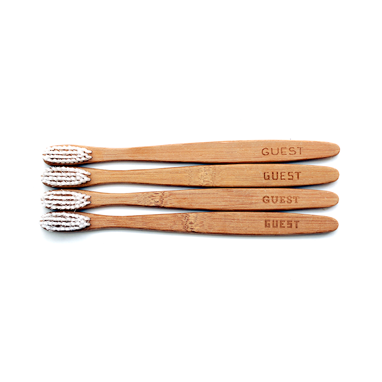 Bamboo Guest Toothbrush Set