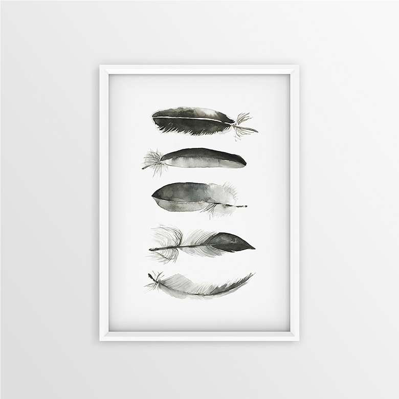 Feathers Print | A4