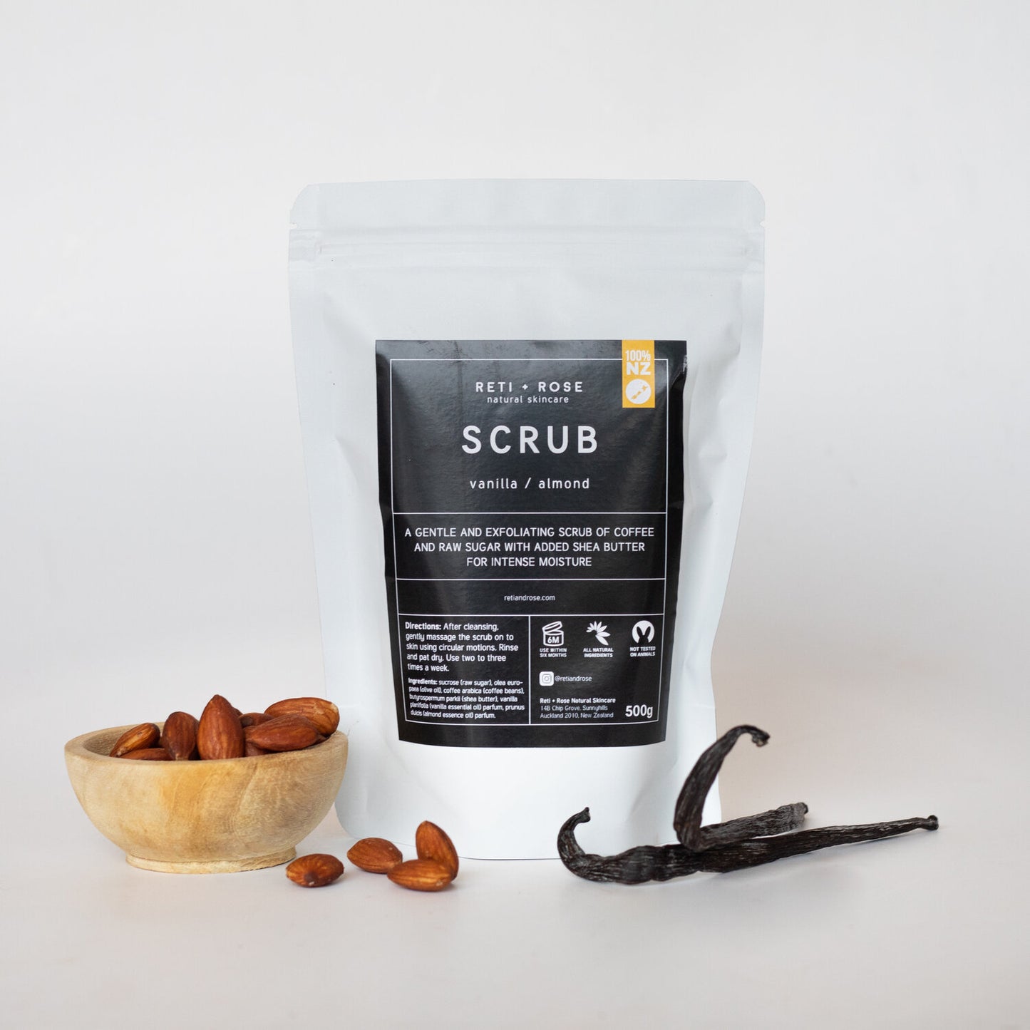 Almond and Vanilla Body Scrub