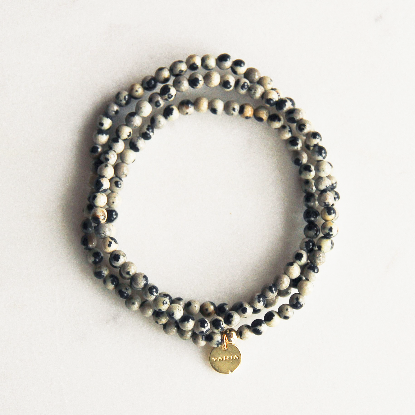 Dalmatian Jasper Wrap Bracelet
