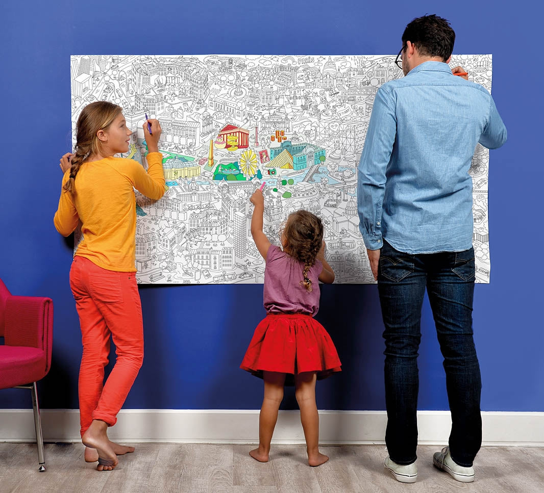 OMY France ~ Giant Colouring Roll XXL | Paris