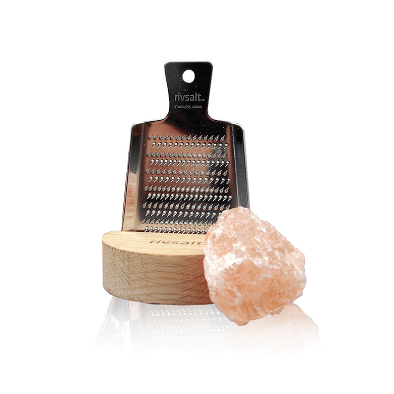 Rivsalt Himalayan Salt & Grater Set | Oak