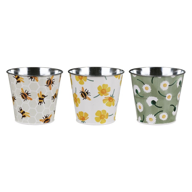 Set of 3 Round Tin Pots by Emma Bridgewater