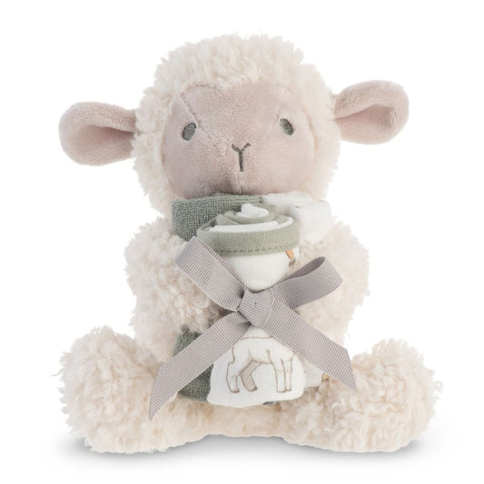 Lamb Plushie & Wash Cloth Set