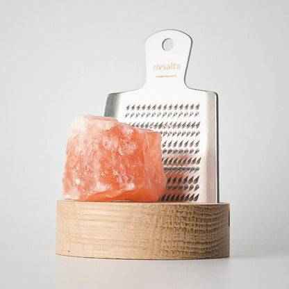 Rivsalt Himalayan Salt & Grater Set | Oak