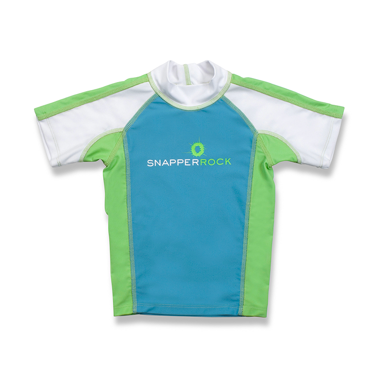 Rash Top | Bright Green & Blue
