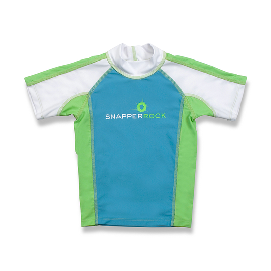 Rash Top | Bright Green & Blue