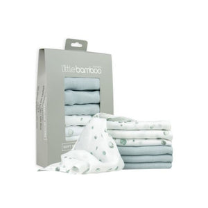 Baby Bamboo Muslin Wash Cloths | Set of 6