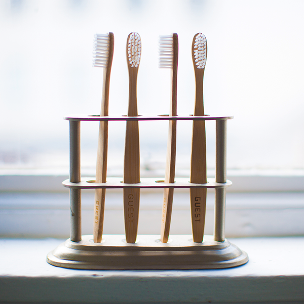 Bamboo Guest Toothbrush Set