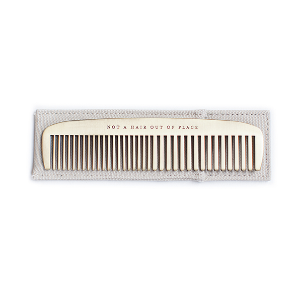 Brass Comb | 'Not a Hair Out of Place'