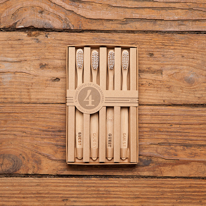 Bamboo Guest Toothbrush Set