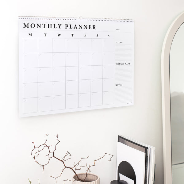 A2 Monthly Wall Planner
