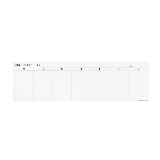 Weekly Desk Planner Strip