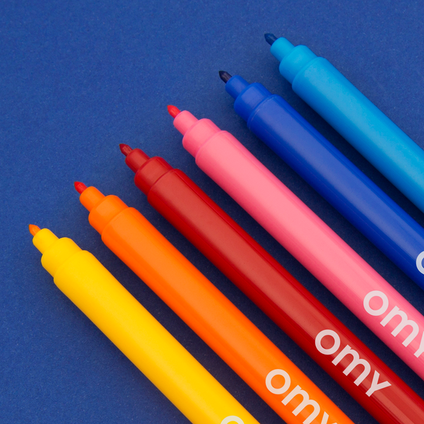 OMY France ~ Ultra Washable Felt Pens | 16