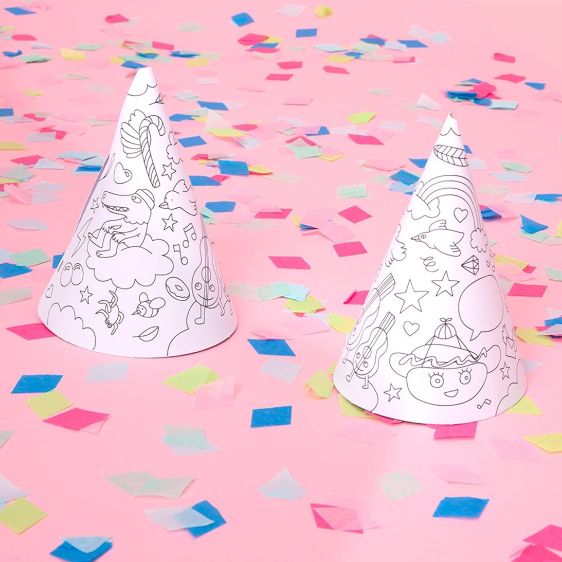 OMY France ~ Colouring In Party Hats | 8