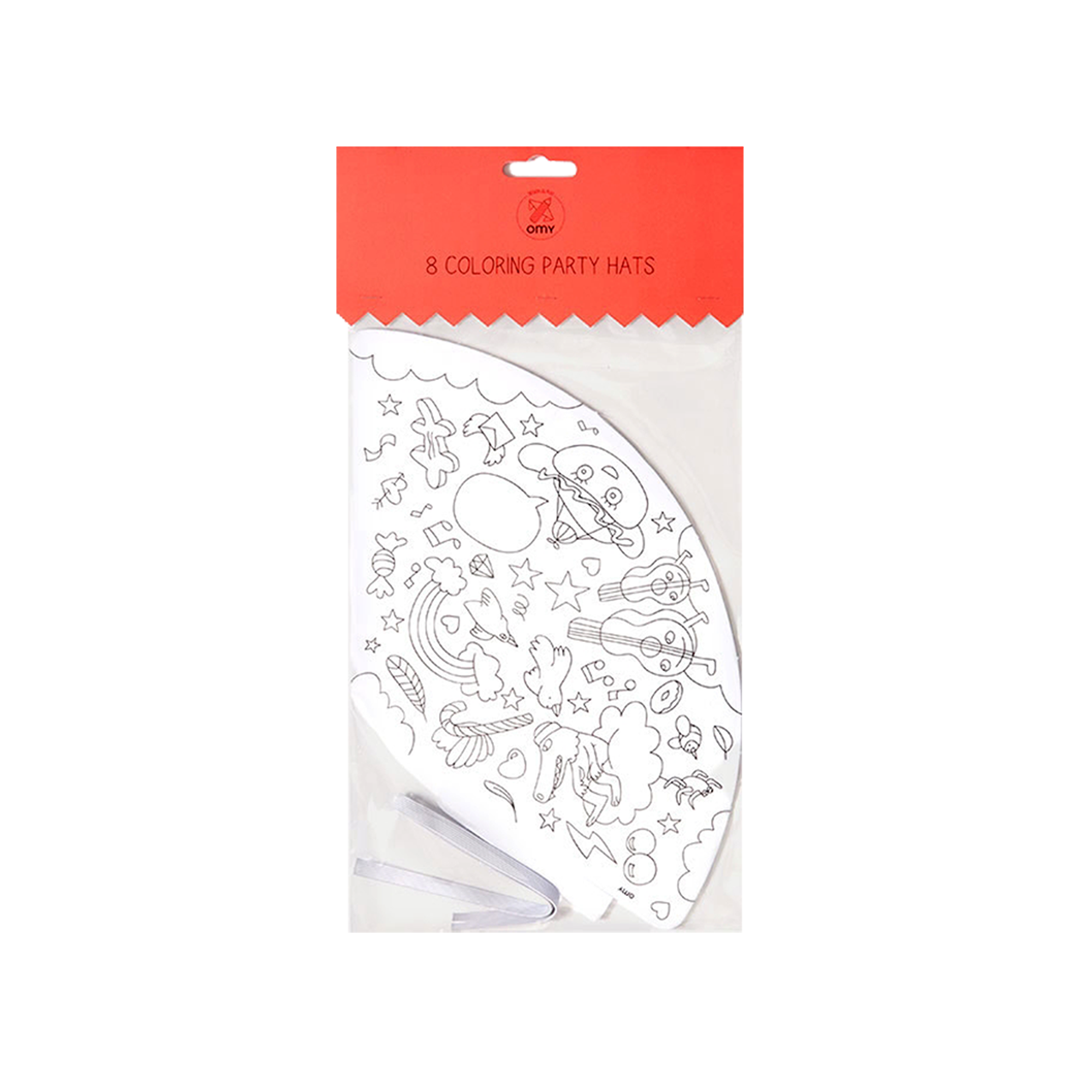 OMY France ~ Colouring In Party Hats | 8