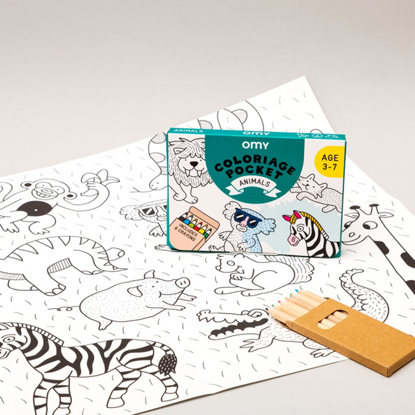 OMY France ~ Pocket Colouring | Animals