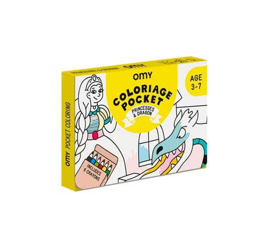 OMY France ~ Pocket Colouring | Princesses & Dragons