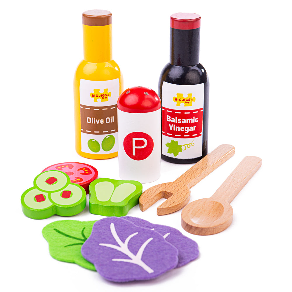Wooden Salad Play Set