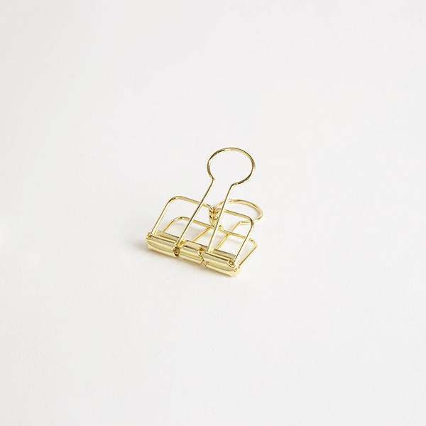 Gold Bulldog Clips - Small | Pack of 6