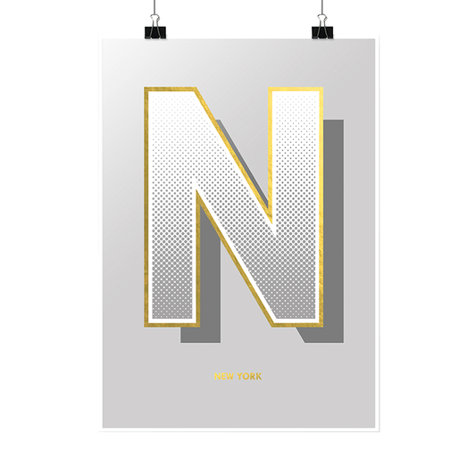 Gold Foiled Print | 'New York'