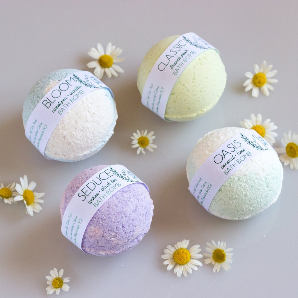 Bath Bomb | Heart ~ Raspberry + Vanilla