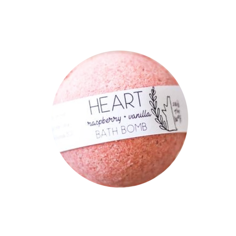 Bath Bomb | Heart ~ Raspberry + Vanilla