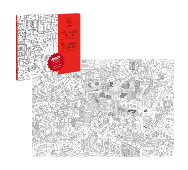 OMY France ~ Giant Colouring Poster | London