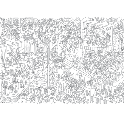 OMY France ~ Giant Colouring Poster | Music