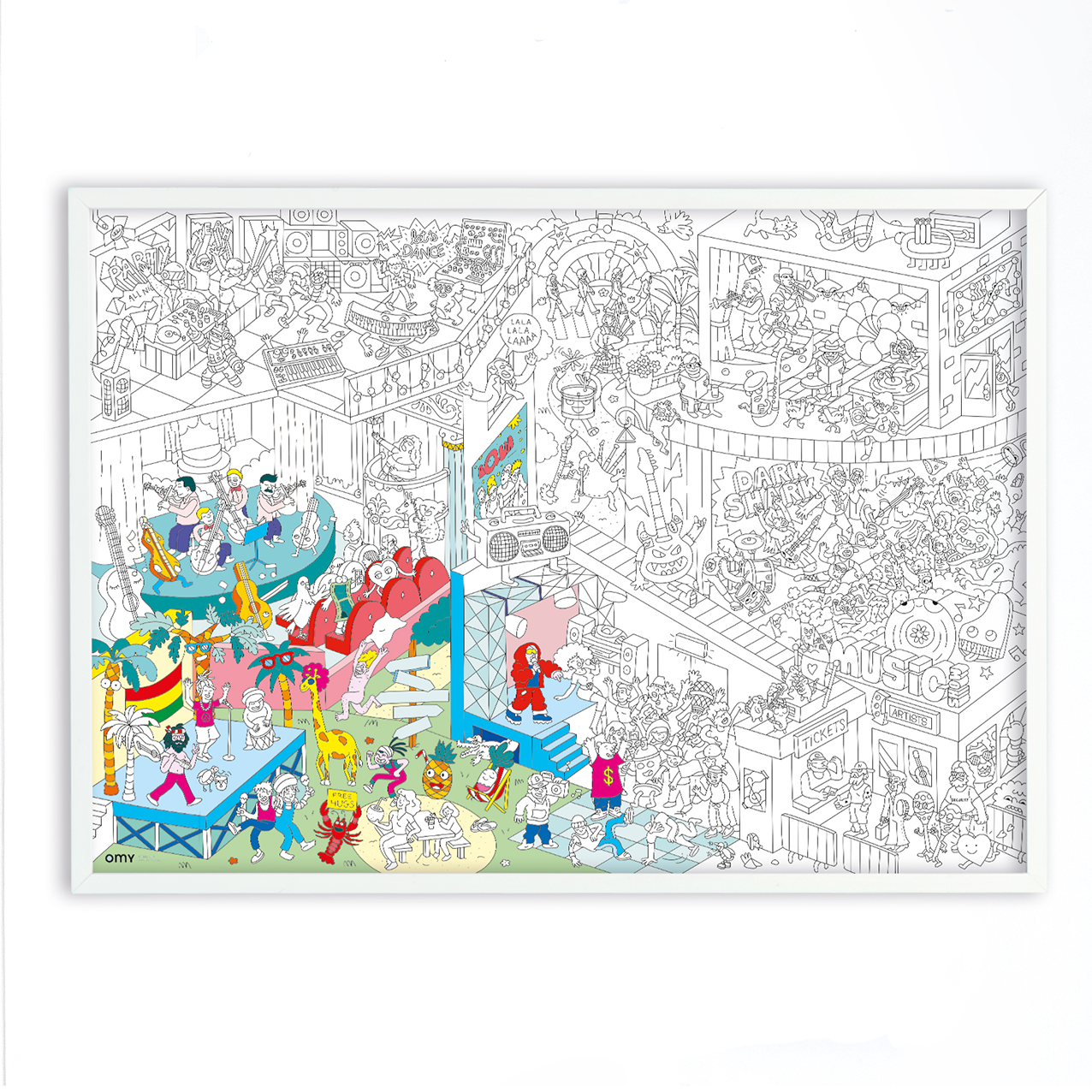 OMY France ~ Giant Colouring Poster | Music