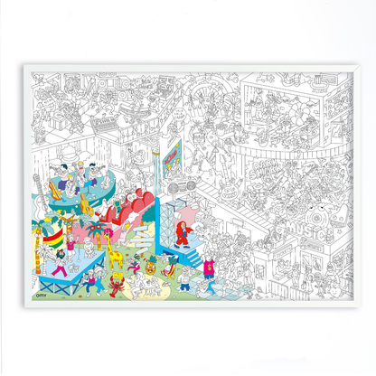 OMY France ~ Giant Colouring Poster | Music
