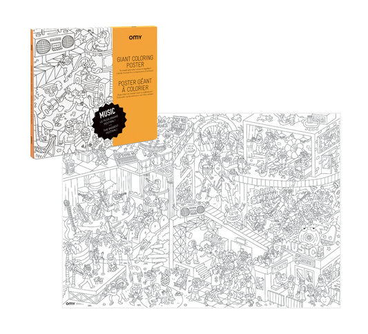 OMY France ~ Giant Colouring Poster | Music
